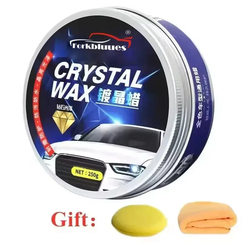 Car Wax Crystal Plating Set Hard Glossy Wax Layer Covering Paint Surface Coating Formula Waterproof Film Car Polish Peaceful Pleasures Health and Wellness For All Car 210g