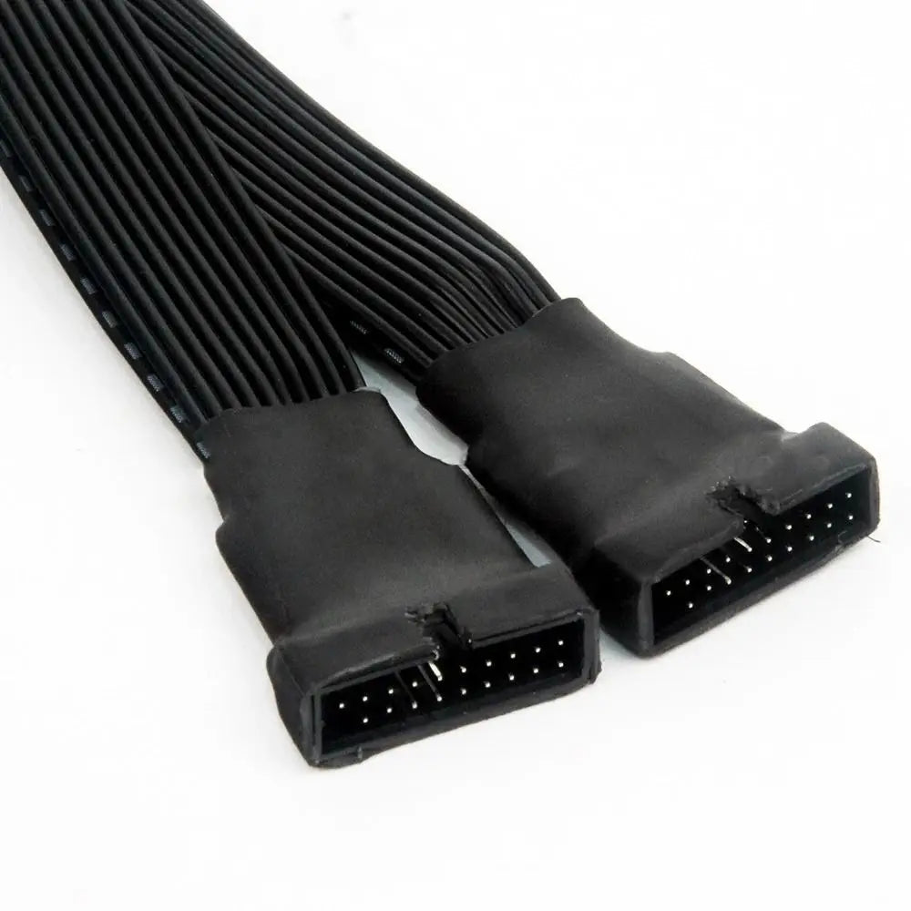 Mini 1 to 2 Adapter Cable for Motherboard 19 Pin/20Pin Splitter Cable Extension Cable Mainboard Cable Internal Extension Header Peaceful Pleasures Health and Wellness