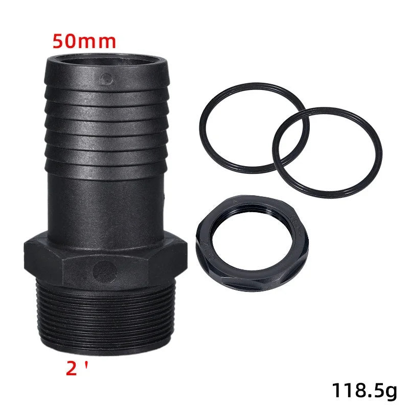 Plastic Pagoda Hose Connector 25/40/50mm Male Thread Adapter