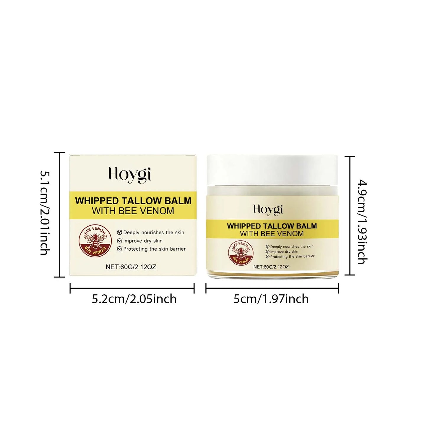 Whipped Tallow & Bee Venom Face Cream – Firming Moisturizer