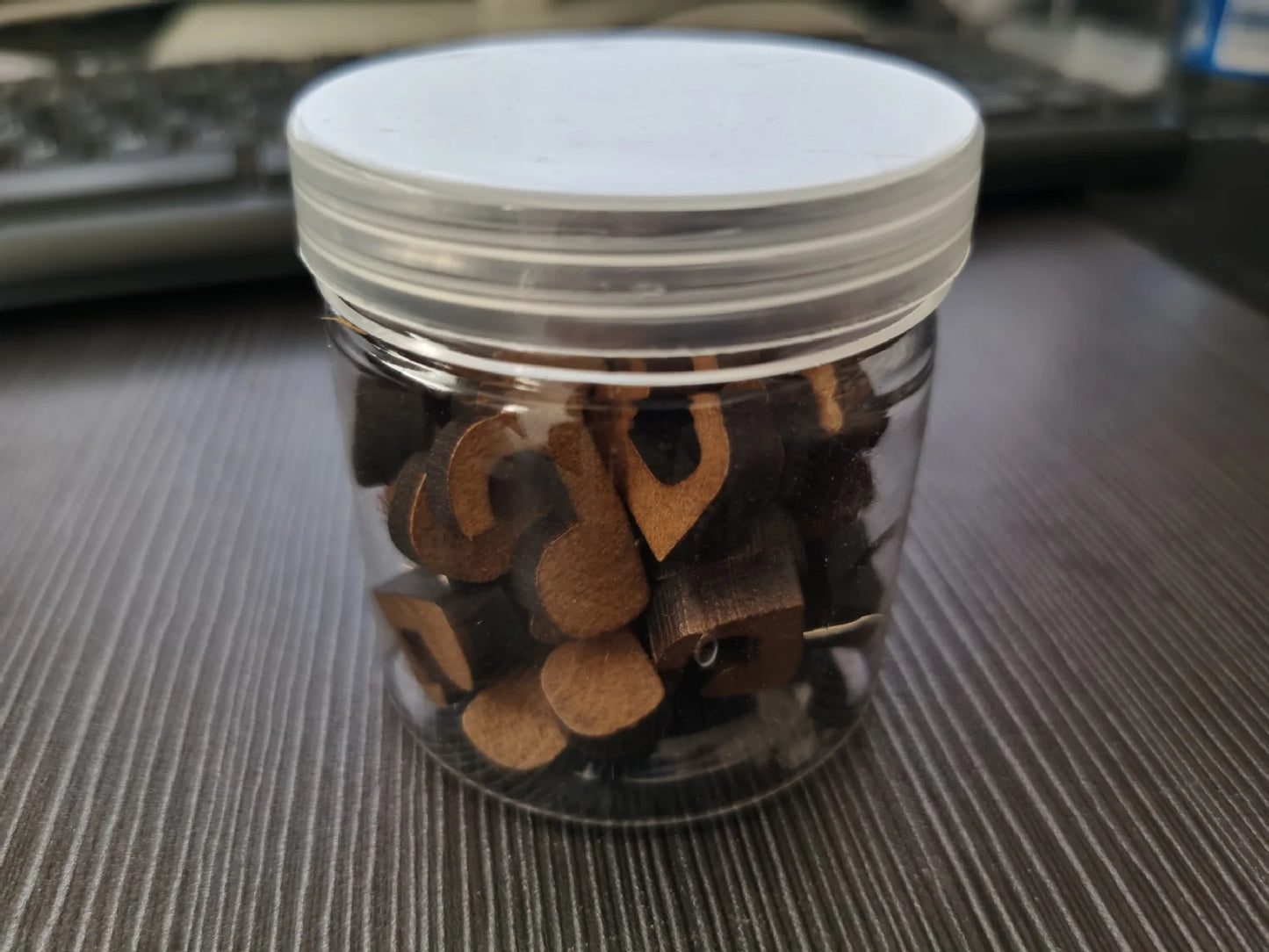 Bview Art Wooden Hook-shaped Push Pins Coffee Brown Decorative