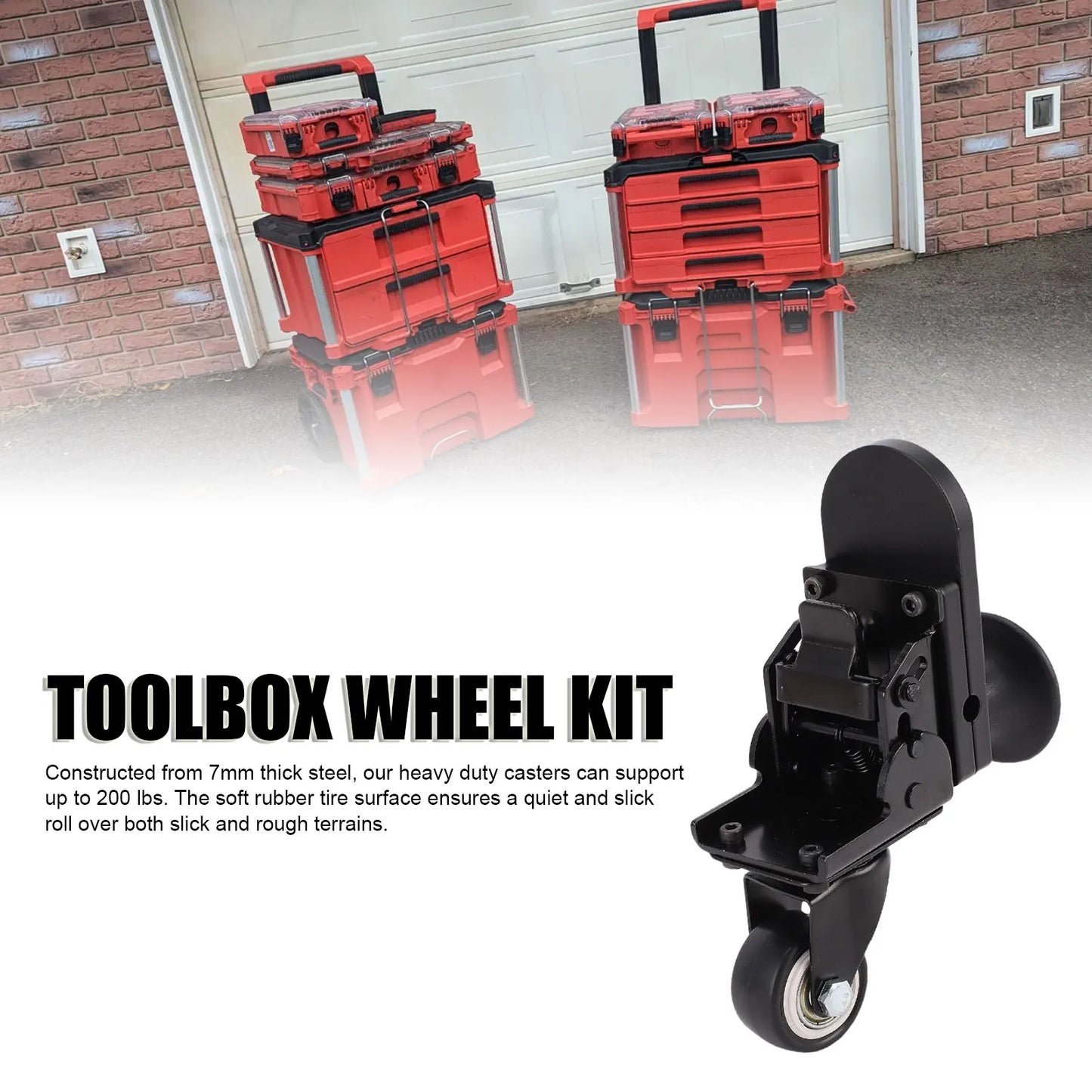 Packout Rolling Toolbox Caster Wheel – 200 Lbs Heavy Duty