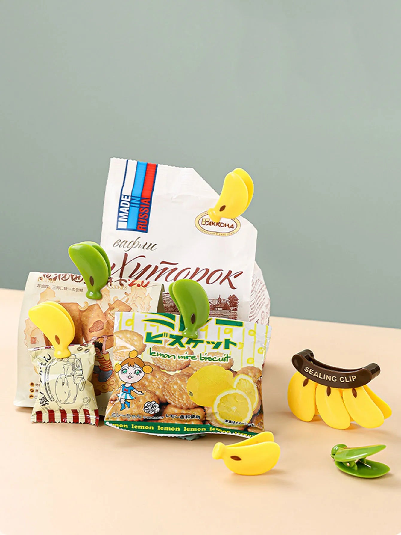 Magnetic Sealing Clips Plastic Bags Moisture-proof Freshness Clips Sealing Strips Snack Storage Clips Peaceful Pleasures Health and Wellness