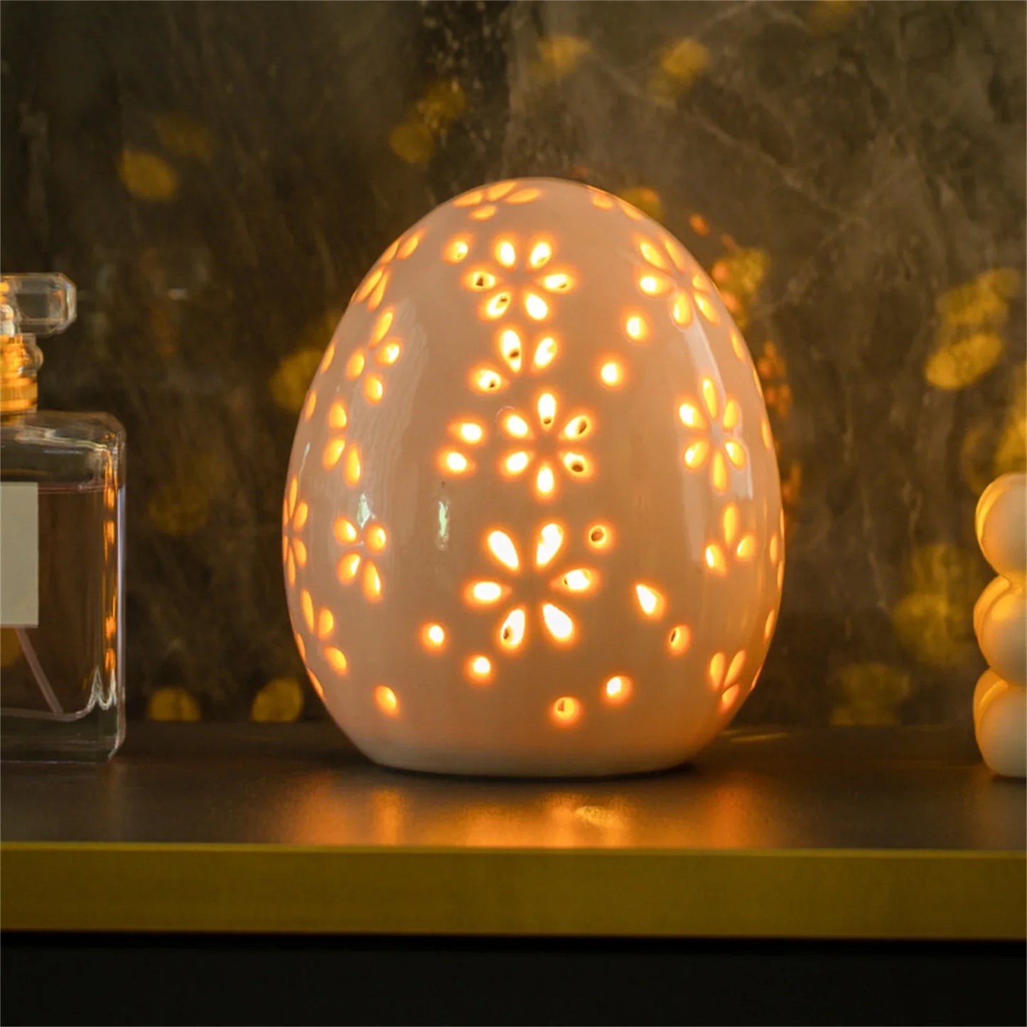 Rustic Easter Egg Glass Dome Ornament | Spring Decor