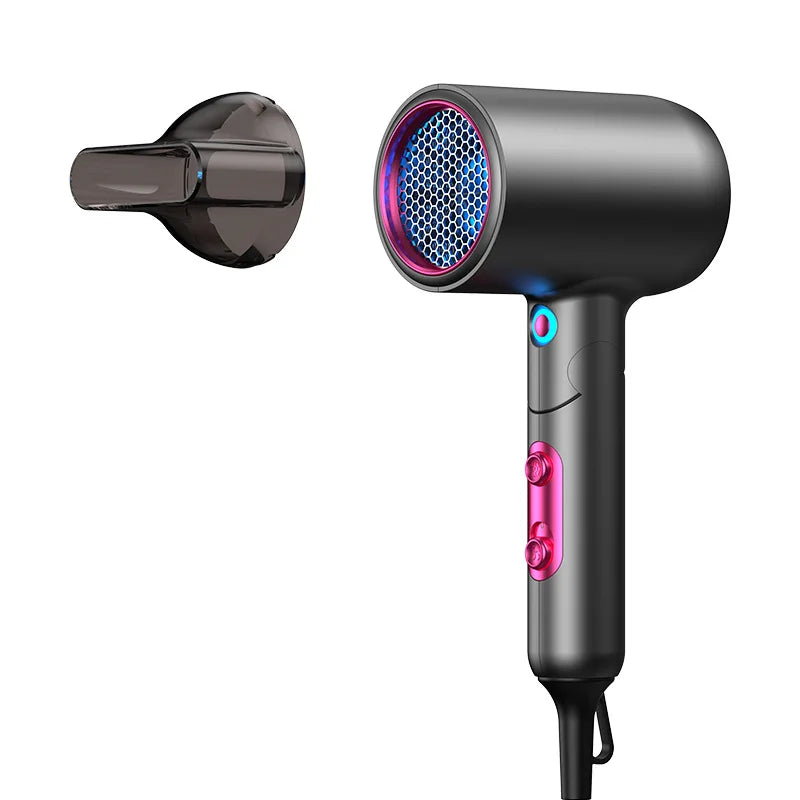 New Product Foldable High Air Volume Hair Dryer 2000W High-Power Fast Drying Blue Light Hair Dryer Eu/Us/Uk/Au Peaceful Pleasures Health and Wellness
