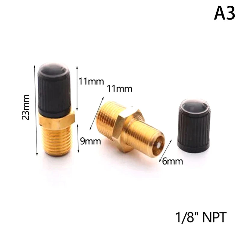 Sturdy 1/4 1/8 NPT Air Compressor Tank Fill Valve Anti-Corrosion Brass Schrader Valve (M) Tire Valve Core Inflator Connector Peaceful Pleasures Health and Wellness A3
