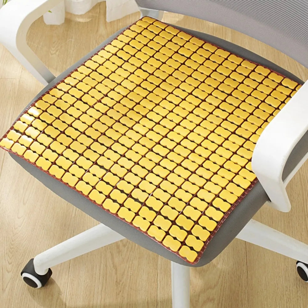 Bamboo Cool Seat Mat – Breathable Car Chair & Sofa Cushion