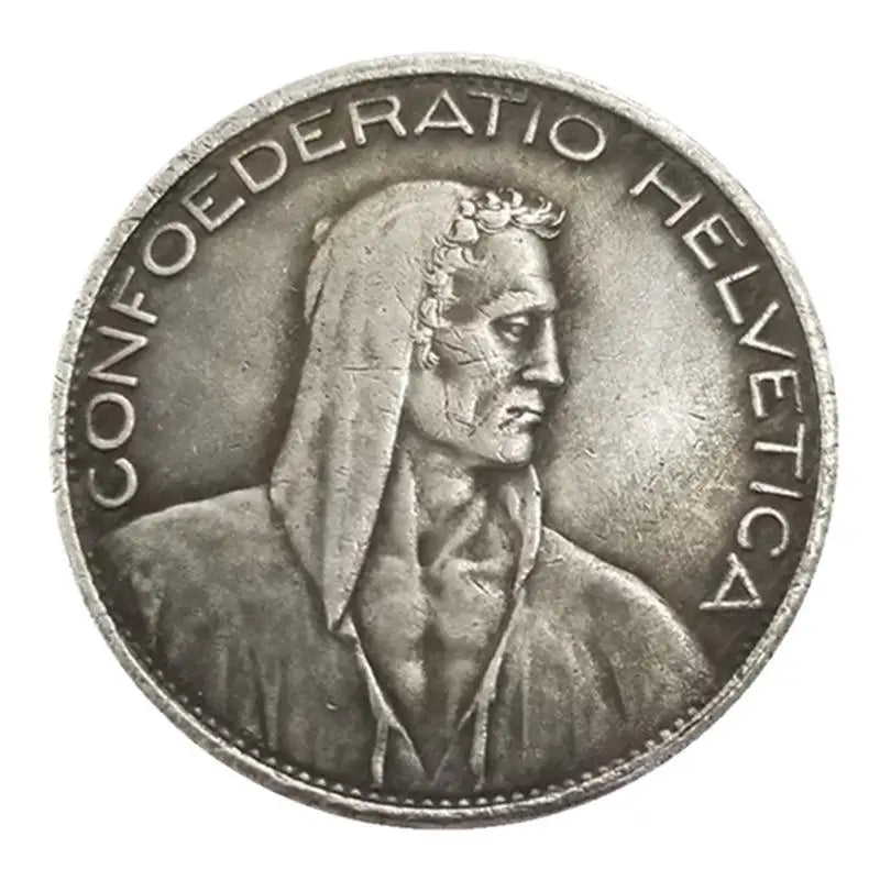 Switzerland 1928 5 FR Silver Commemorative Challenge Coin Medal