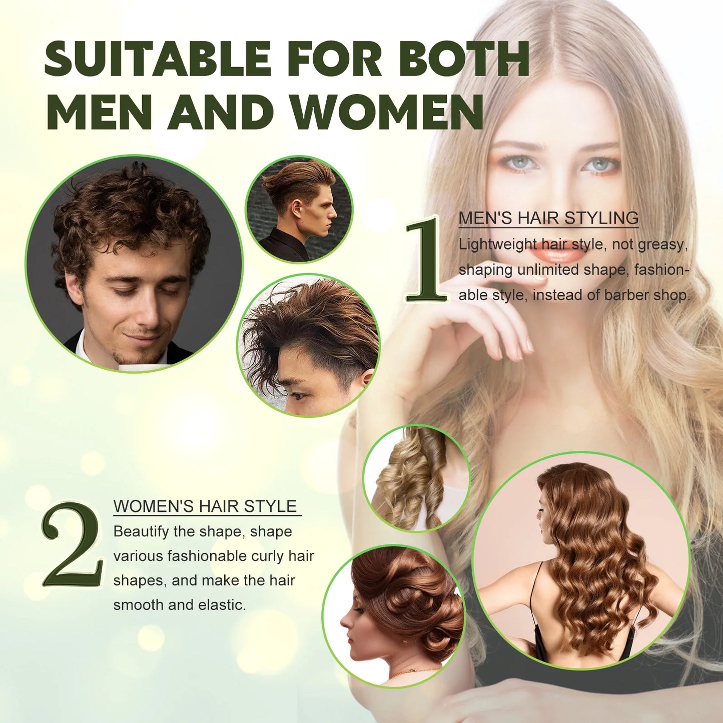 Jaysuing Olive Oil Hair Mousse – Curl Hold & Frizz Control 60ml