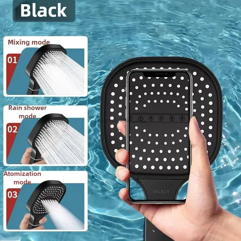 3-Mode High Pressure Handheld Shower Head | Water Saving