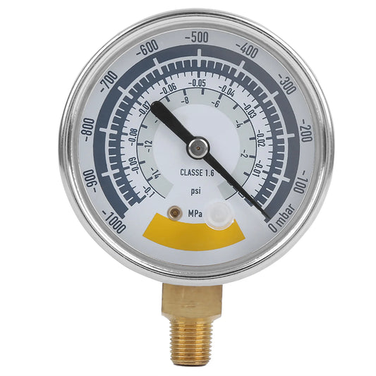 Vacuum Gauge NPT1/8in Pressure Gauge Pressure Gauge Accurate Air Gauge Instrument for Vacuum Pump 0‑14psi NPT 1/8in Connector Peaceful Pleasures Health and Wellness New