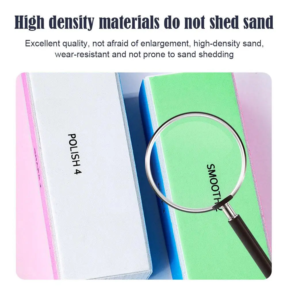 4-in-1 Nail Buffer Block – File, Smooth, Exfoliate & Polish for Natural & Acrylic Nails Peaceful Pleasures Health and Wellness
