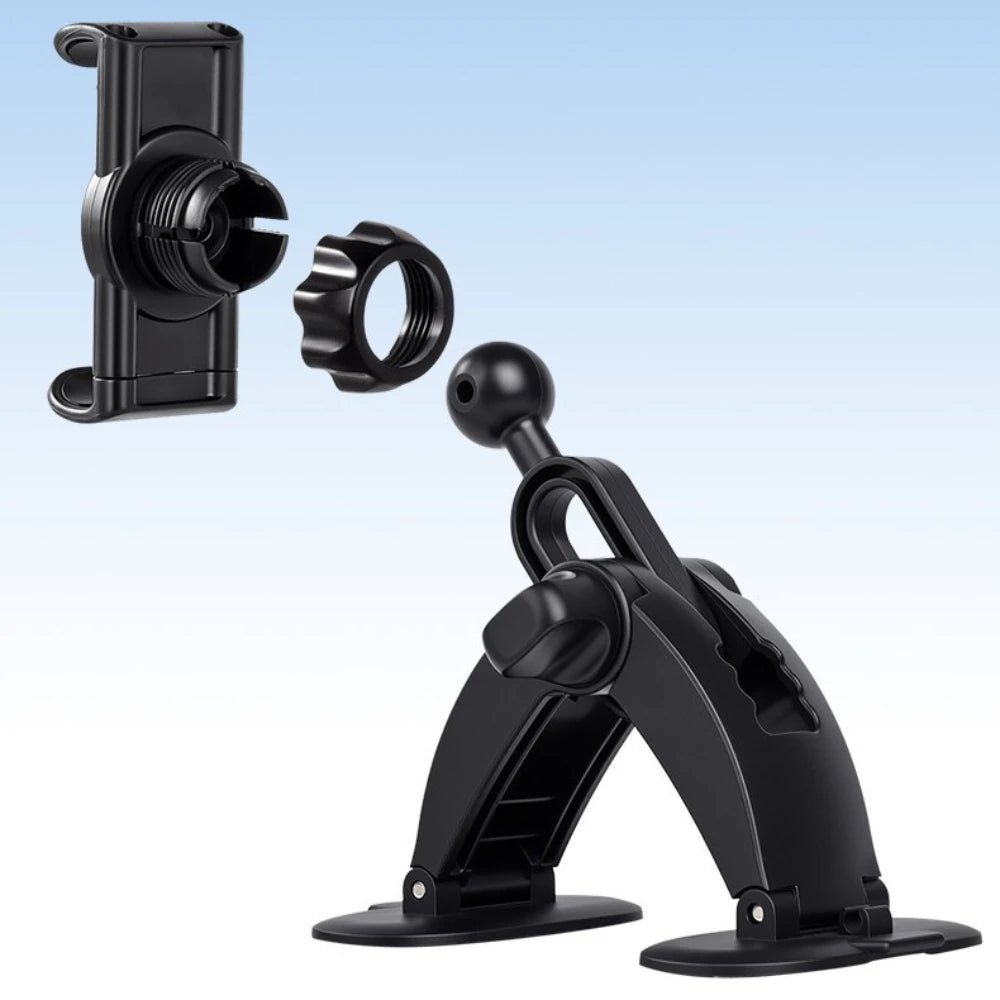 Universal 17mm Ball Head Car Dash Dual Self Adhesive Base 360 Degree Rotation Phone Holder Cellphone Support Bracket Accessories Peaceful Pleasures Health and Wellness