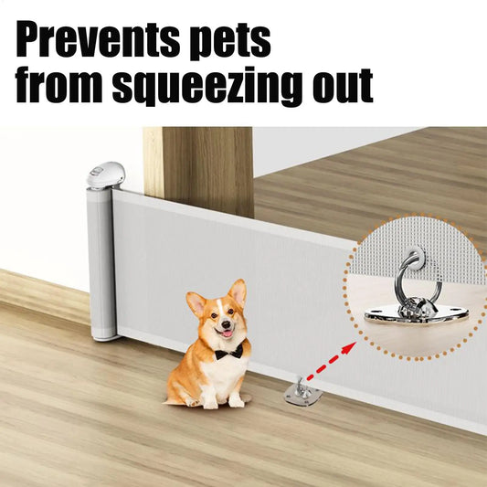 Retractable Pet Gate 17.7x59" – Safety Door Fence for Dogs Retractable Pet Gate Peaceful Pleasures Health and Wellness China Mainland