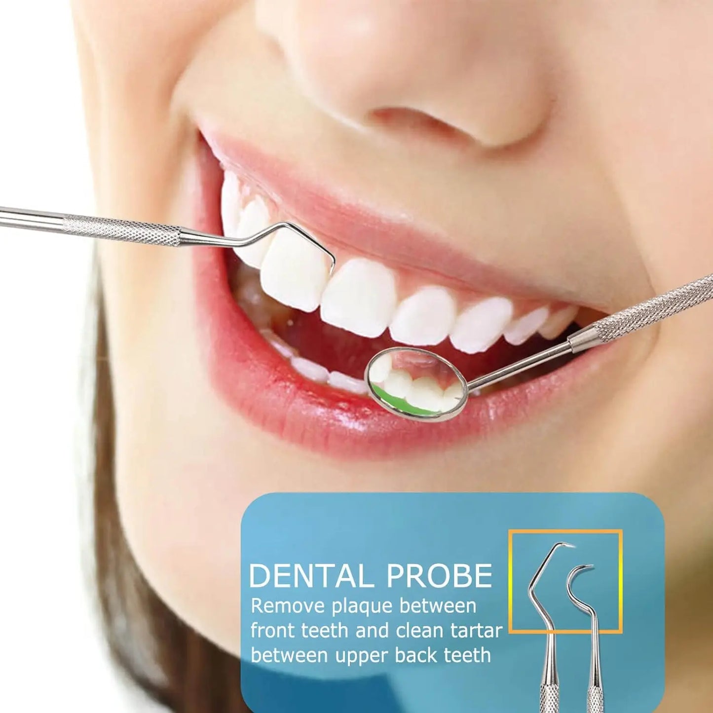 3-Piece Stainless Steel Dental Care Kit – Pick, Scraper & Mirror