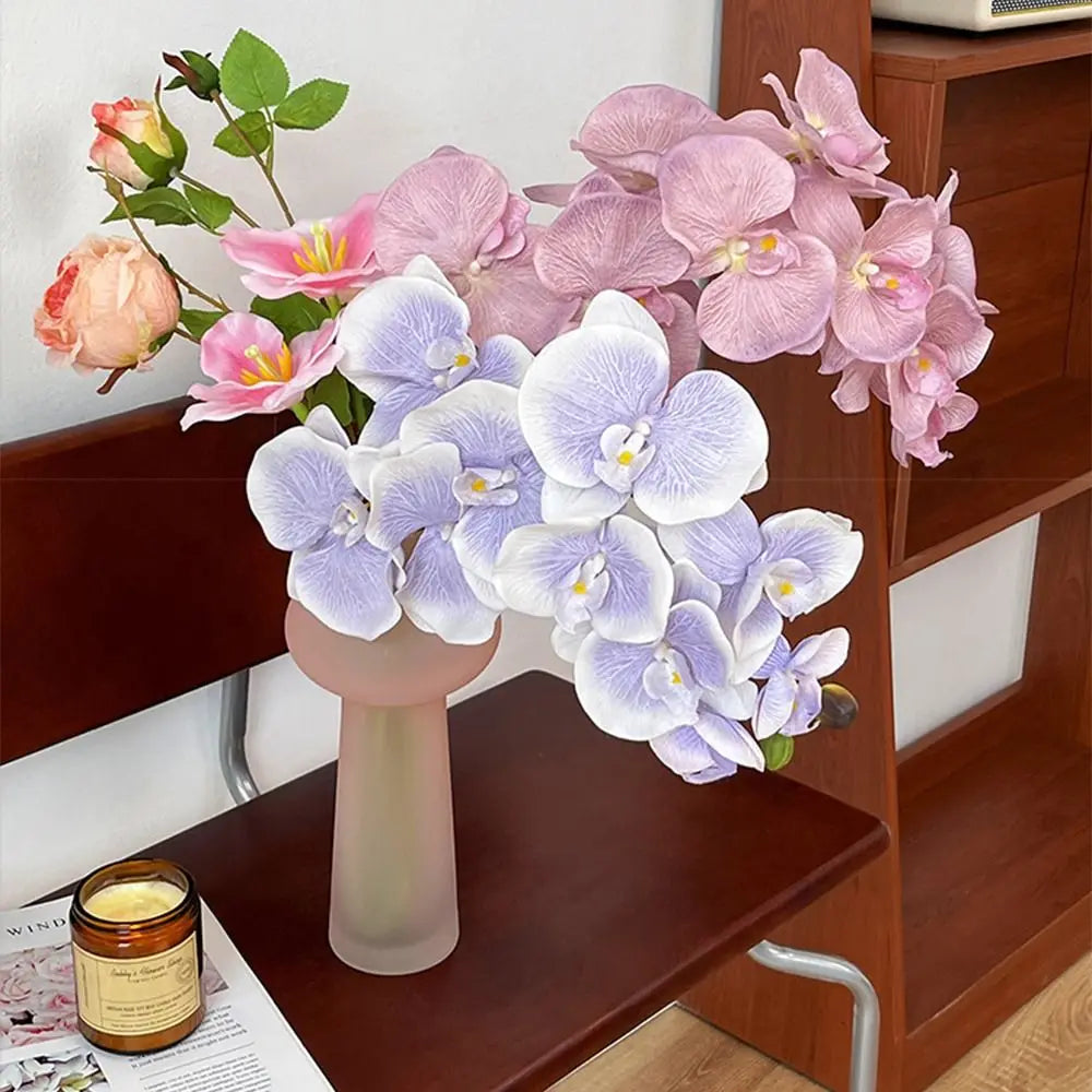 10-Head Artificial Butterfly Orchid Stem | Real Touch Phalaenopsis
