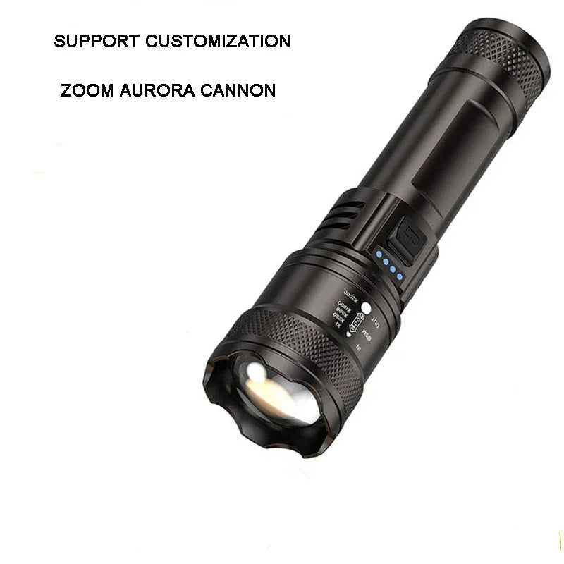 Outdoor Home Patrol Ultra Bright Remote Rechargeable Flashlight Focus Zoom Aurora Gun Illumination Is Very Good Peaceful Pleasures Health and Wellness