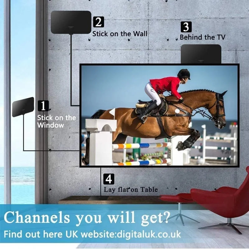4K Digital TV Antenna – Indoor/Outdoor HDTV Signal Amplifier
