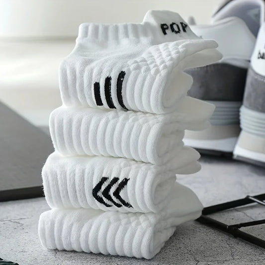 Men's No-Show Sport Socks 5-Pack | Anti-Slip Athletic Low Cut Athletic No-Show Socks Peaceful Pleasures Health and Wellness
