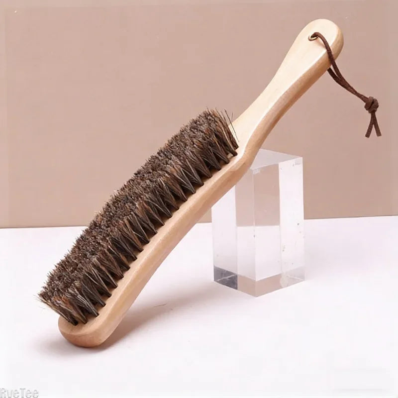 RveTee Horsehair Clothes Brush – Wood Handle Lint Remover