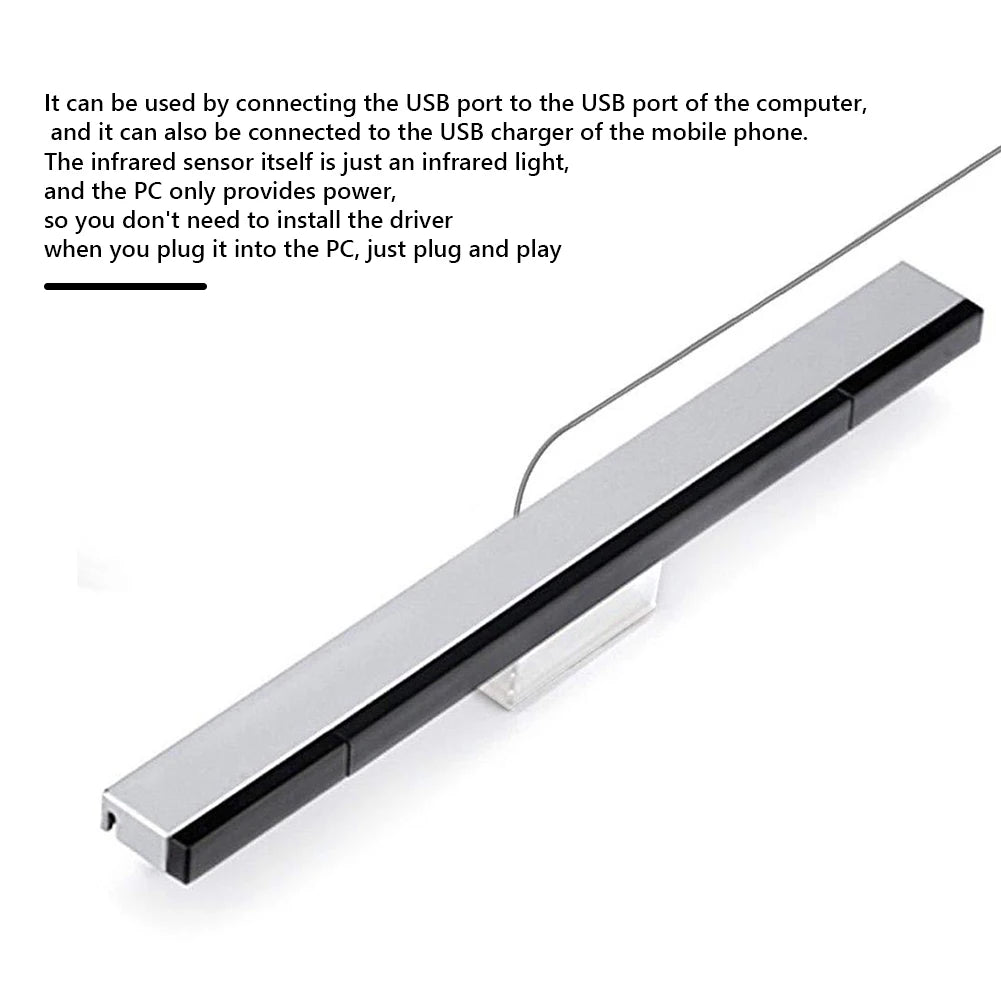 Wired USB Sensor Bar Replacement for Wii & Wii U Console Peaceful Pleasures Health and Wellness