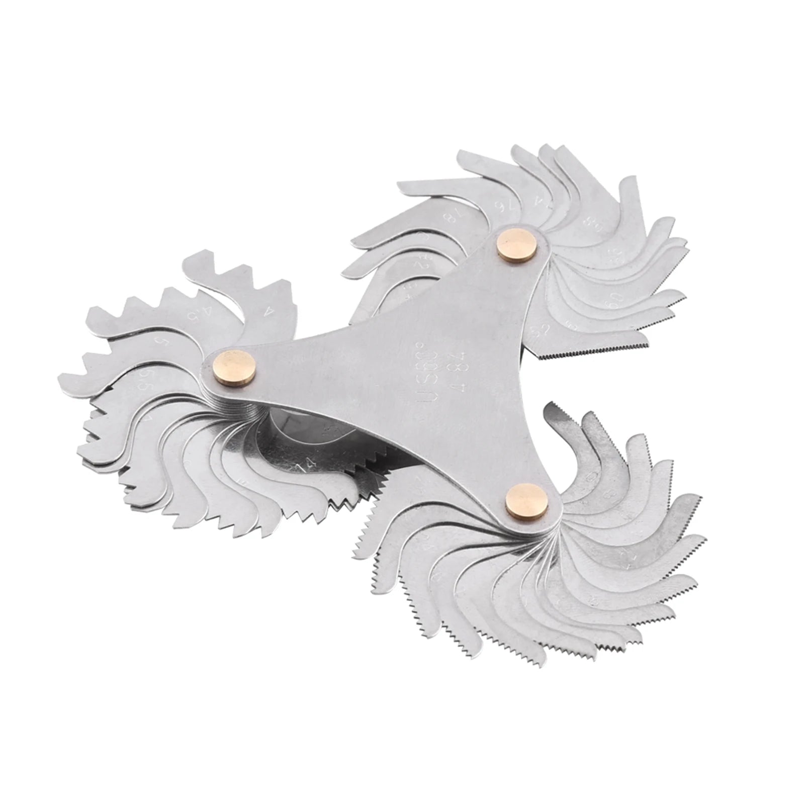 51/ Stainless Steel Thread Plug Gage 60 and 55 Degree Screw Pitch Measuring Tool Thread Measuring Gage Thread Measuring Peaceful Pleasures Health and Wellness