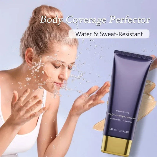 BARUBT Waterproof Body Coverage Concealer Cream + Buffer Brush Body Concealer Cream Oasis Select