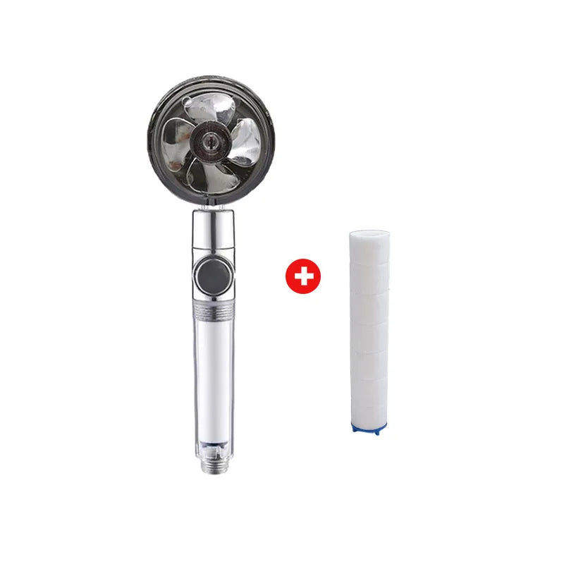 High-Pressure Handheld Showerhead | Filter & Water-Saving
