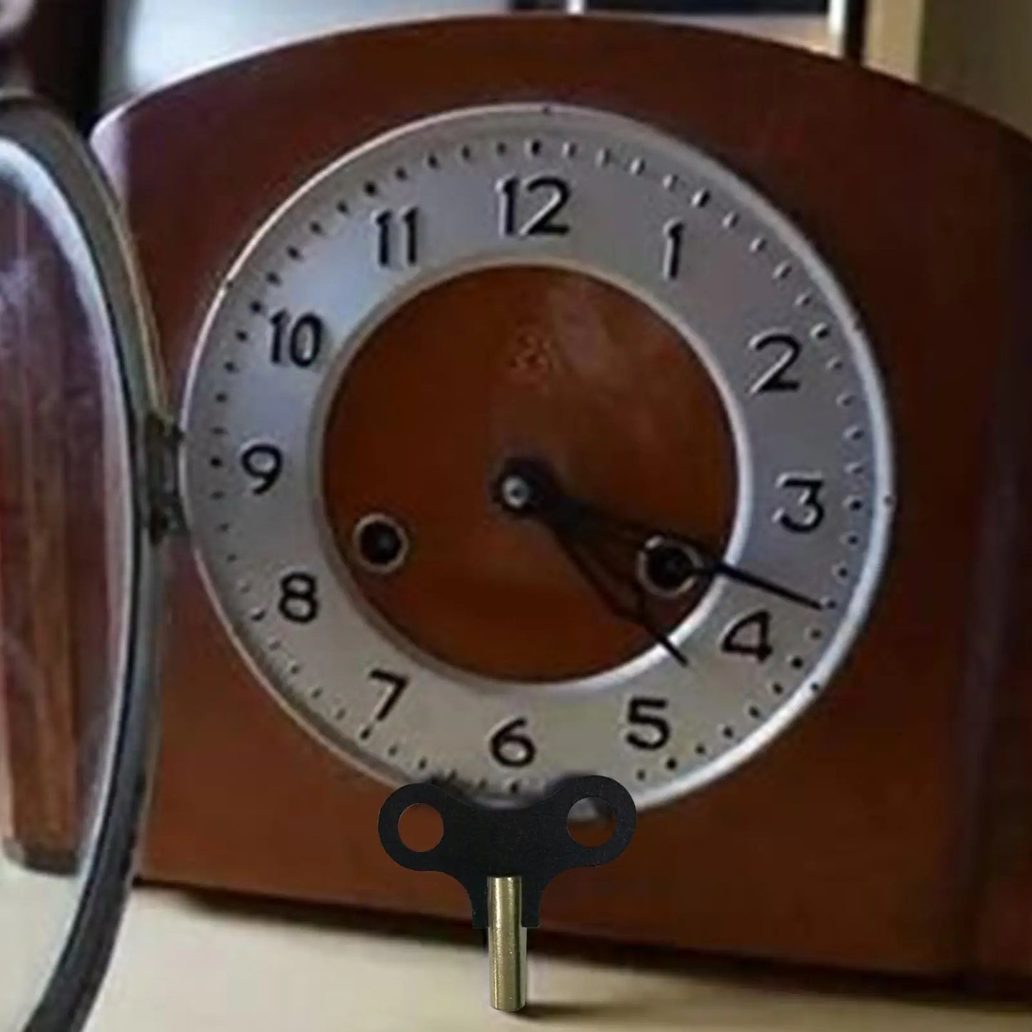 Steel Clock Winding Key | Metal Repair Tool for Mechanical Clocks