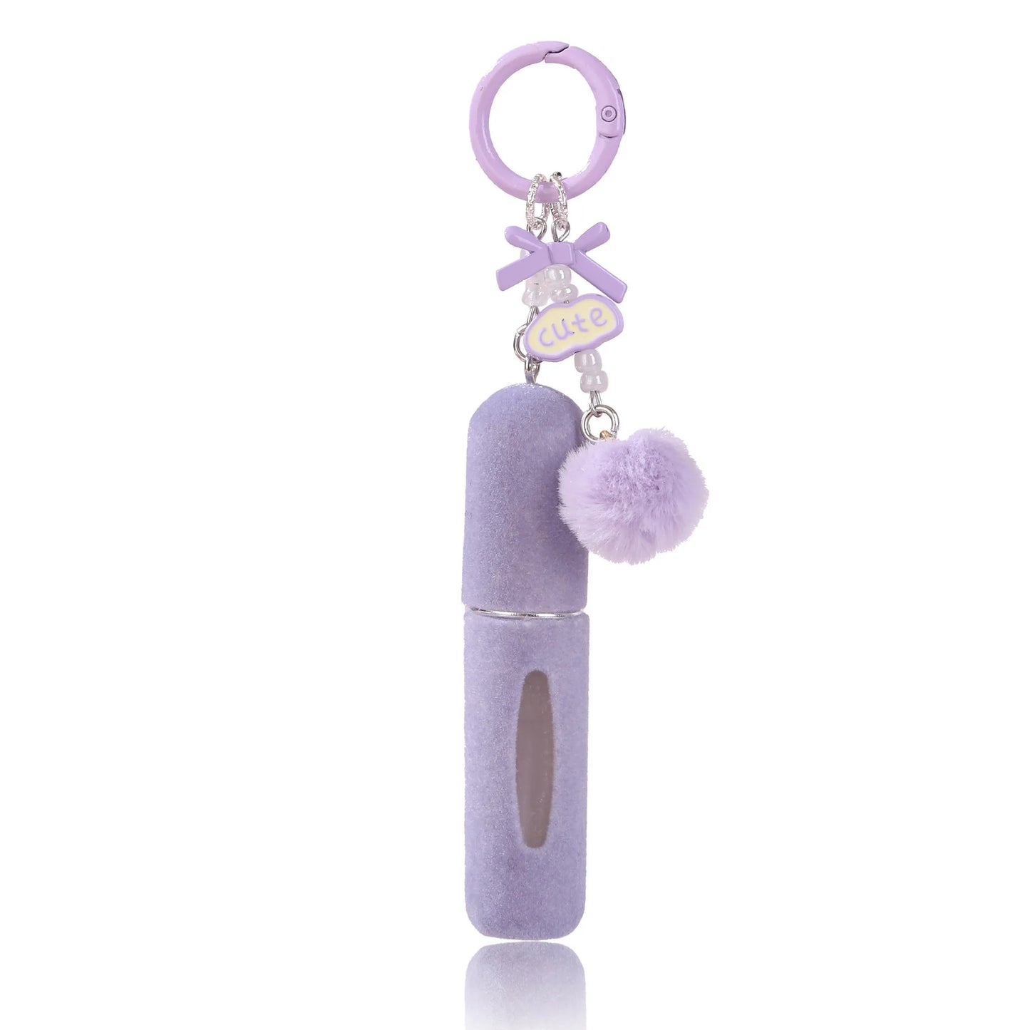 5ml Refillable Perfume Bottle Plush Keychain Travel Atomizer