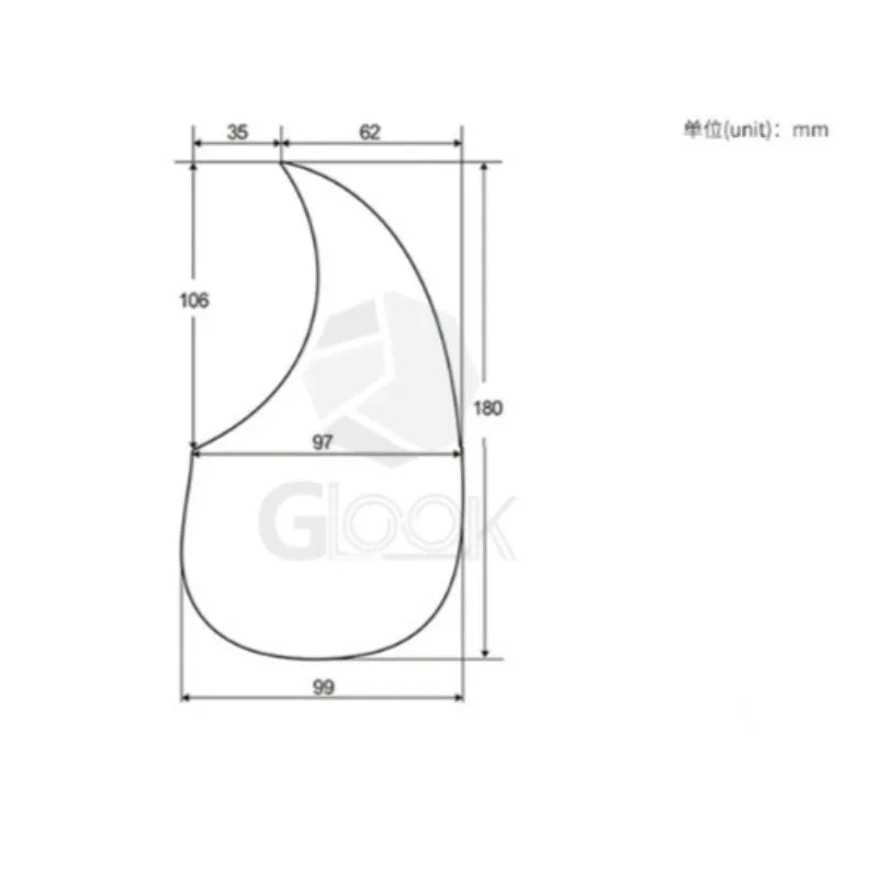 Acoustic Guitar Guard 40 Universal Comma Drop Accessories