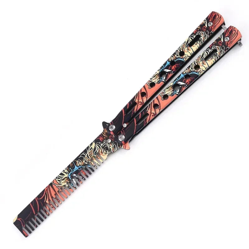 Butterfly Training Comb Stainless Steel Balisong Flipper