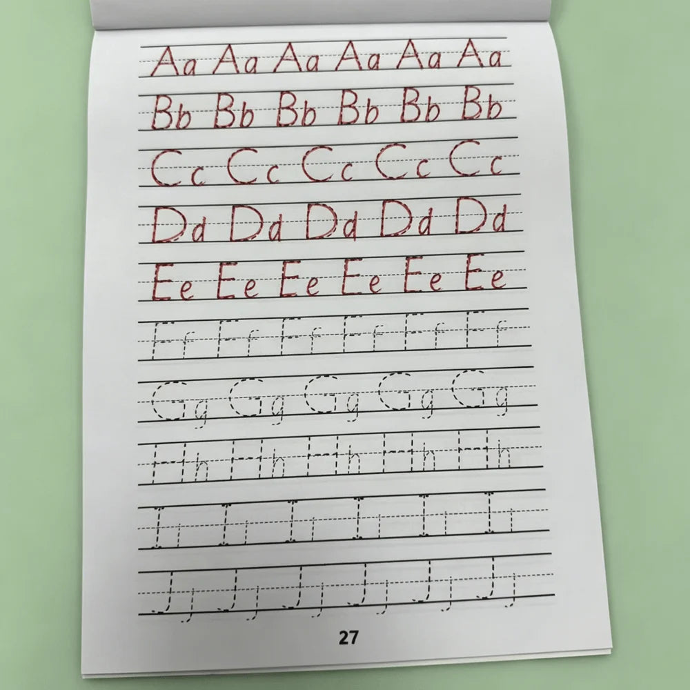 32-Page Kids Alphabet Tracing Workbook A-z Multi-skill Handwriting