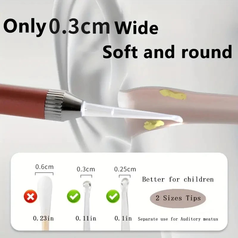 Luminous Ear Scoop, Stainless Steel Ear Scoop with Light, Luminous Ear Cleaner, Visual Ear Picking Tool Peaceful Pleasures Health and Wellness
