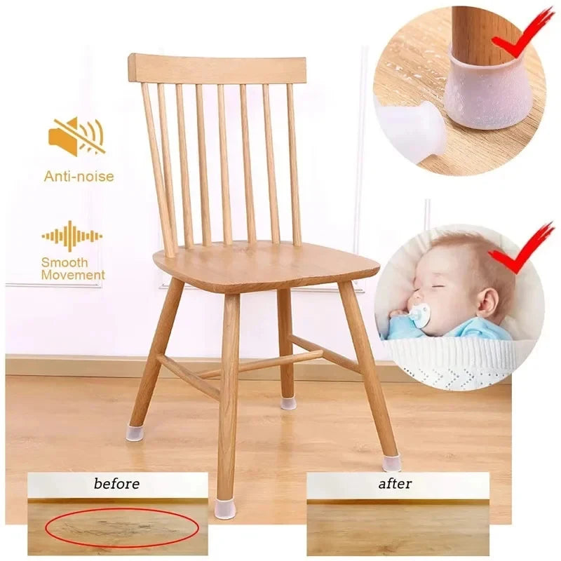 Silicone Furniture Leg Protector Pads – Non-Slip, Anti-Scratch