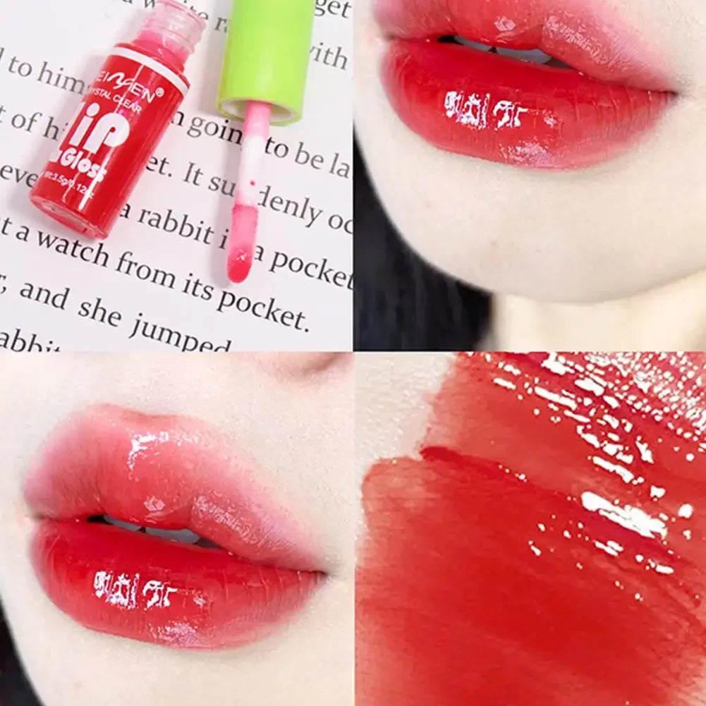 6PCS Moisturizing Lip Gloss Transparent Lip Oil Hydrating Lip Glaze Lip Plumper Hydrating Make Up Liquid Lipstick Set Cosmetics Peaceful Pleasures Health and Wellness