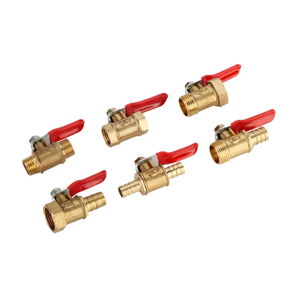 Brass Ball Valve Hose Adapter 1/4" Quick Connector | Garden Irrigation