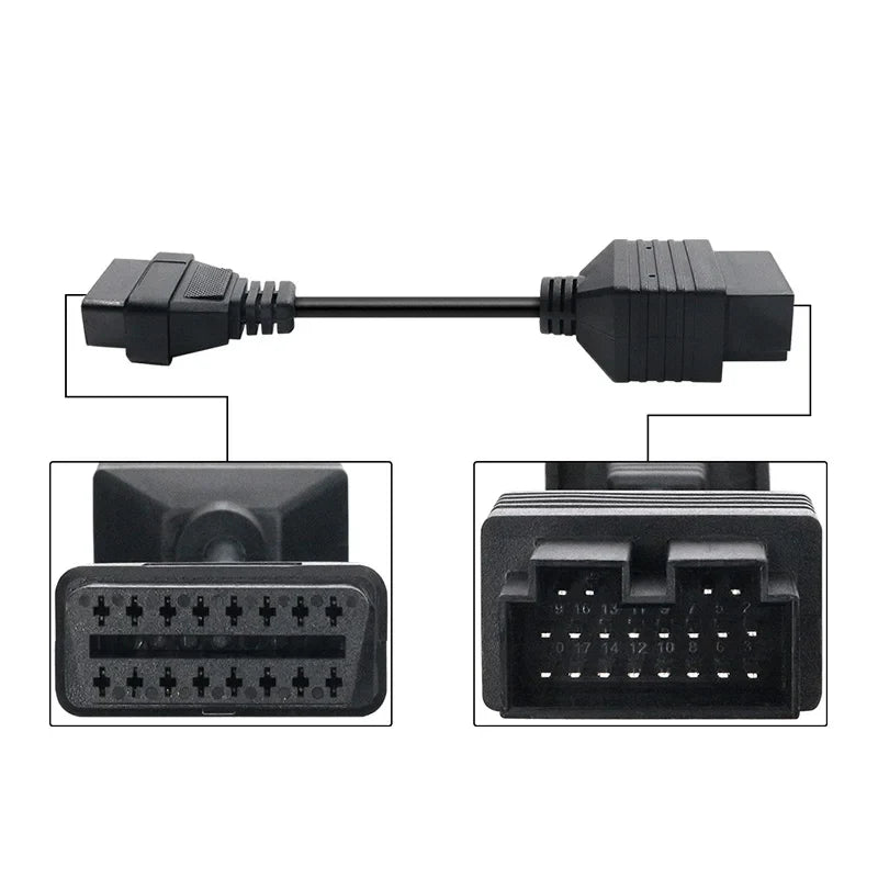 KIA 20 Pin to OBD2 16 Pin Diagnostic Adapter Cable