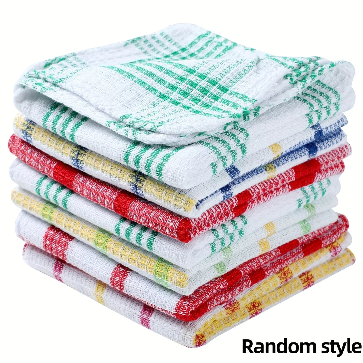 Plaid Microfiber Kitchen Towels – Absorbent Dish Cloths 3–12 Pack Microfiber Dish Cloths Peaceful Pleasures Health and Wellness Random Colors 10pcs