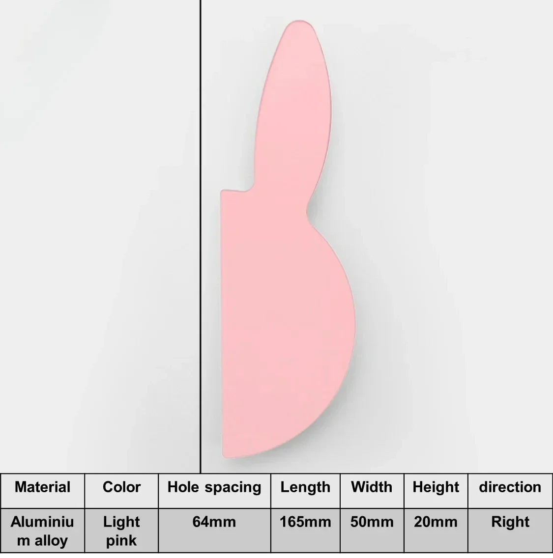 Love Rabbit Cartoon Cabinet Handle – Kids Room Door Pull