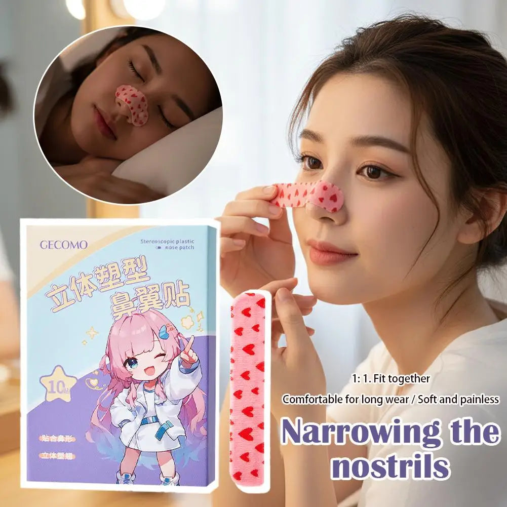 10-Pack Nose Shaping Strips – Flexible Self-Adhesive Patches
