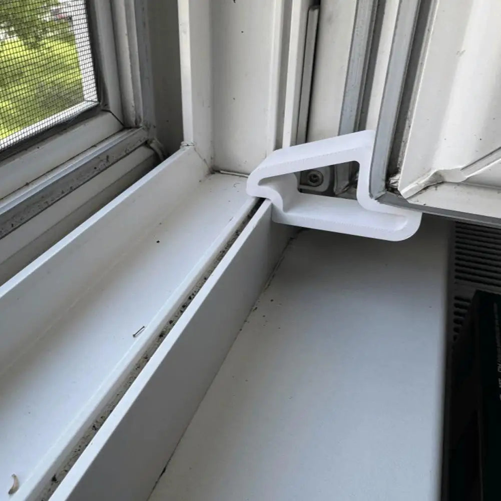 Window Security Wedge Durable Plastic Door and Window Stopper Multi-Use Easy Removal Window Door Wedge Secure Window Stopper Peaceful Pleasures Health and Wellness