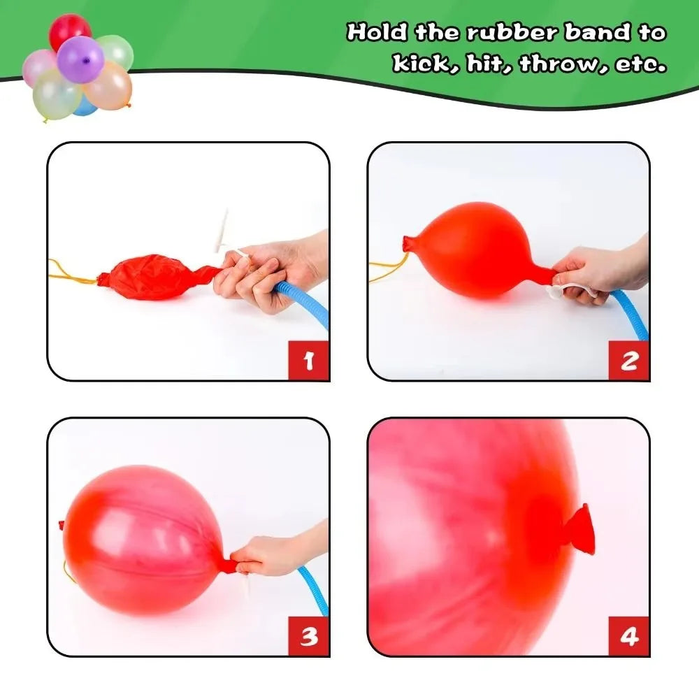 10Pcs Punch Balloons with Rubber Band 18inch Thicken Fun Ballon Birthday Party Baby Shower Kids Daily Games Wedding Decoration Peaceful Pleasures Health and Wellness