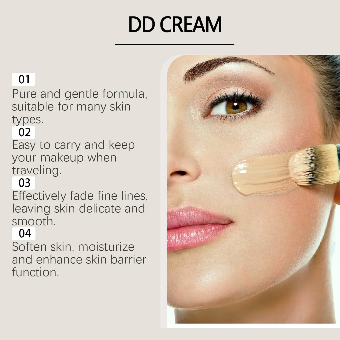 DD Cream Liquid Foundation – Full Coverage, Oil Control & Matte