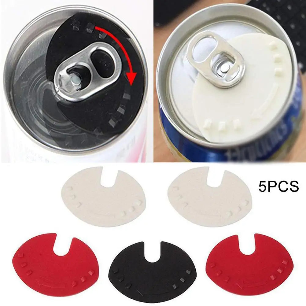 5-Pack Beer & Soda Can Covers | Reusable Flip Lid Sealers