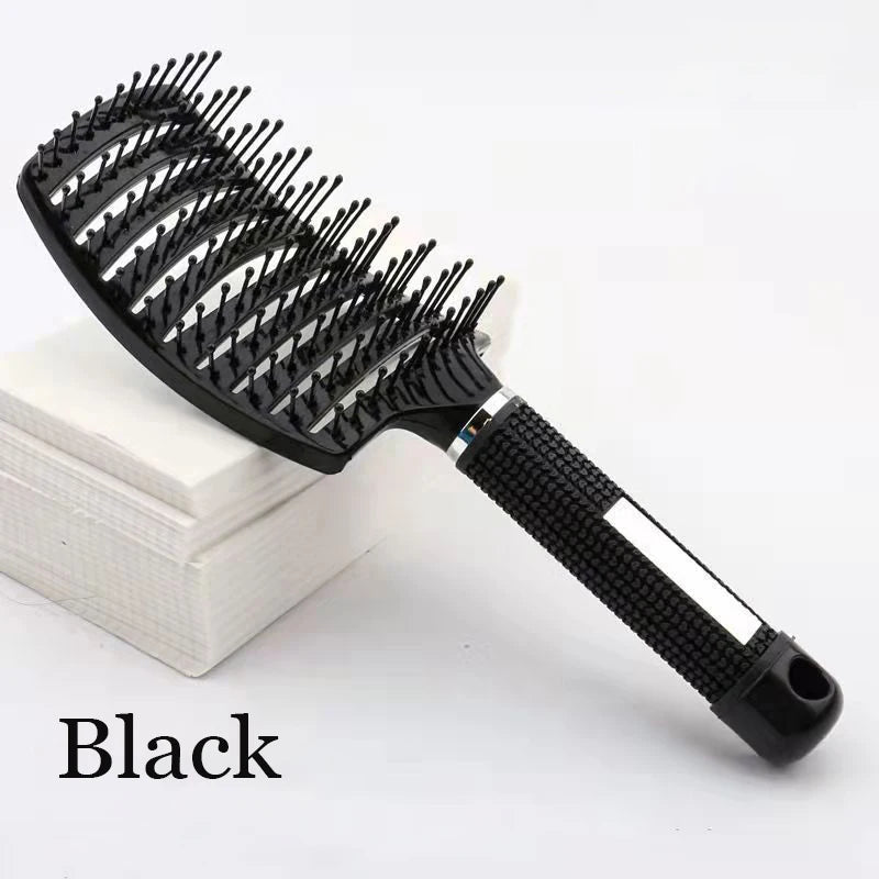 Scalp Massage Detangling Hairbrush – Anti-Static Nylon Brush