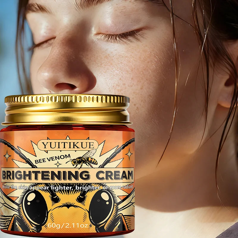 YUITIKUE Bee Venom Brightening Cream 60g for Lighter, Brighter, More Radiant Skin Tone and Glow Peaceful Pleasures Health and Wellness