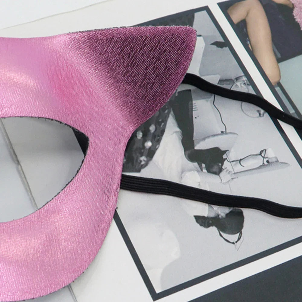 PVC Cat & Fox Eye Venetian Masquerade Mask | Women
