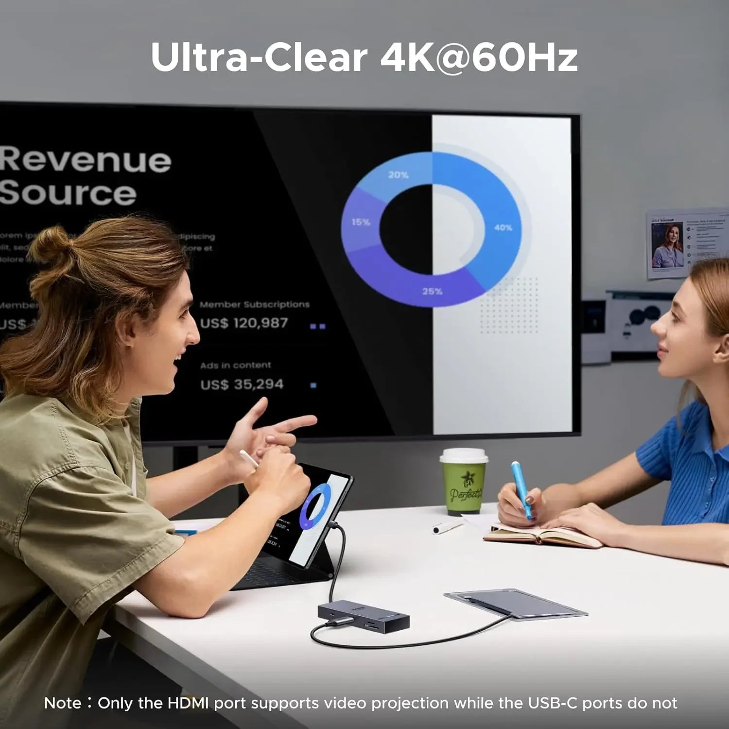8-in-1 USB-C Hub with 4K HDMI, 100W PD Charging, Fast Data Ports for Laptops and Tablets Peaceful Pleasures Health and Wellness