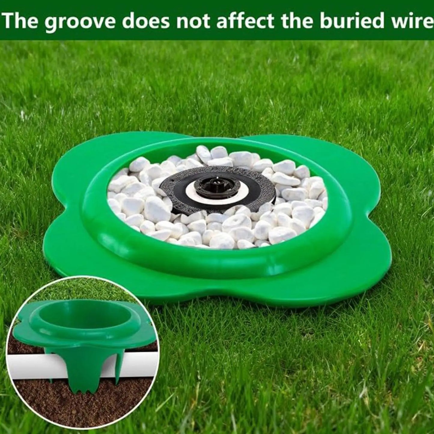 Sprinkler Guard 3D Printed Shield Outdoor Lawn Sprinkler Donut For Garden Yard Pathway Backyard Poolside Landscape Park Farm Peaceful Pleasures Health and Wellness